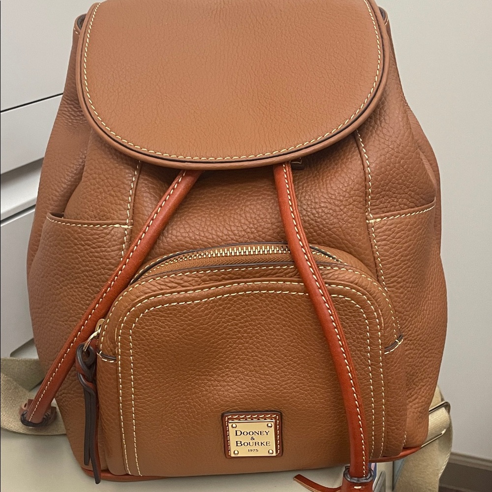 Dooney & Bourke Brown Leather Backpack